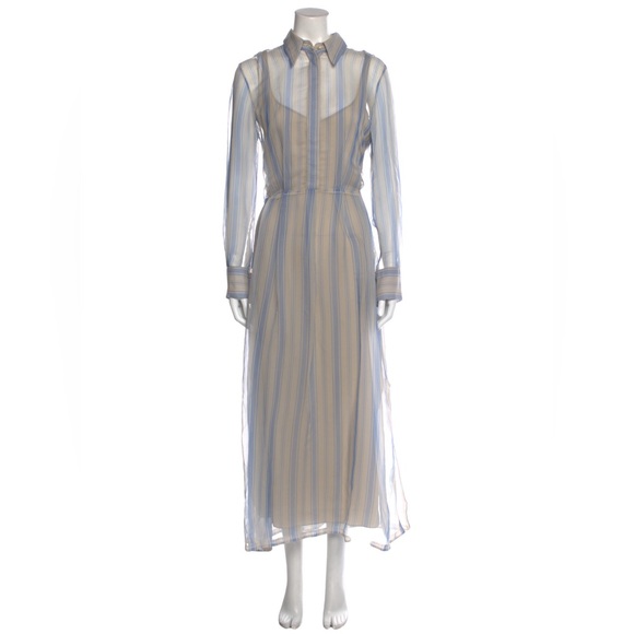 Brunello Cucinelli Silk Organza Maxi Dress M $2700 Retail!!! - Picture 1 of 5